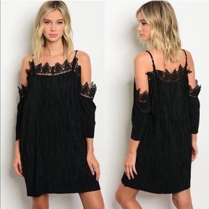 Off shoulder little black dress